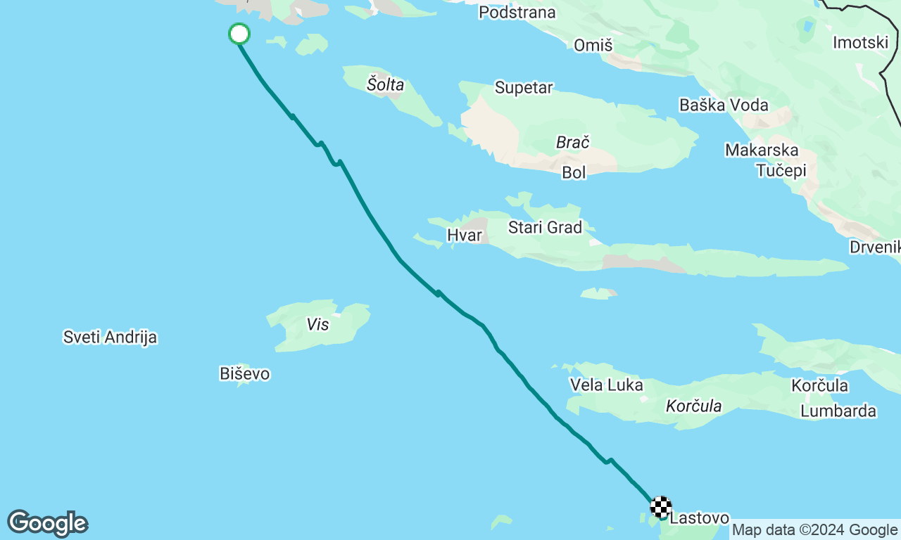 Rogoznica to Lastovo