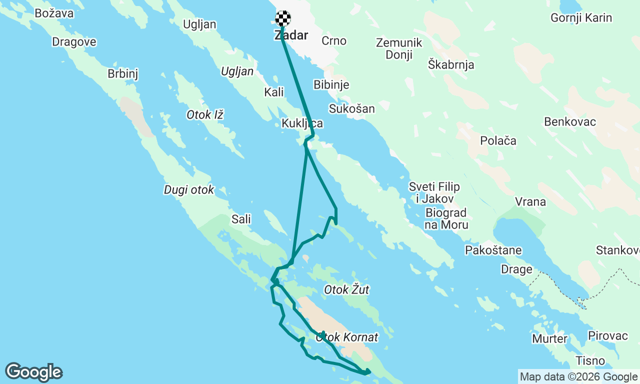 Dražanica - Kornati - Kurba Mala - Sit - Dražanica