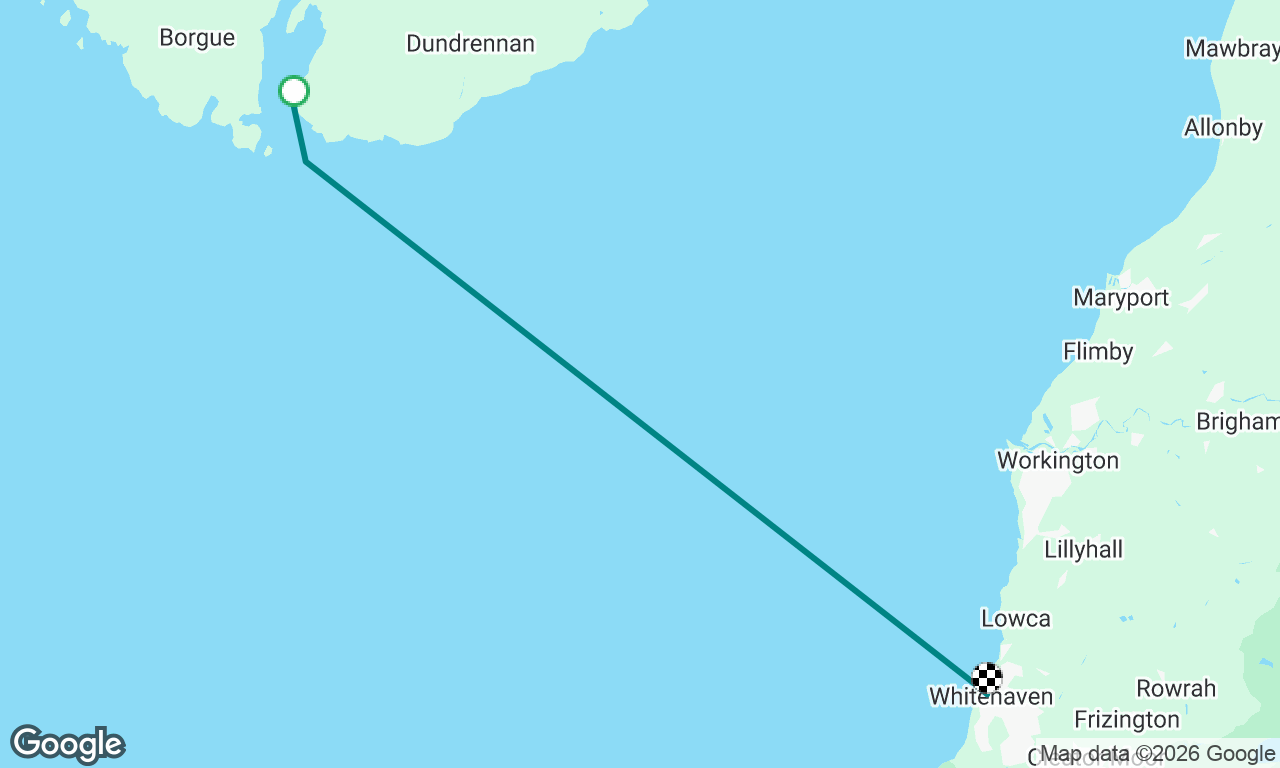 Kirkcudbright Bay to Whitehaven