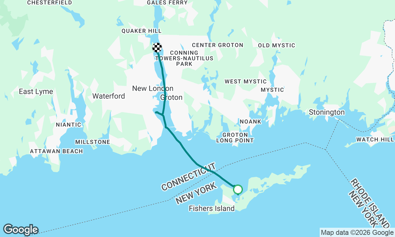Fishers island to new London