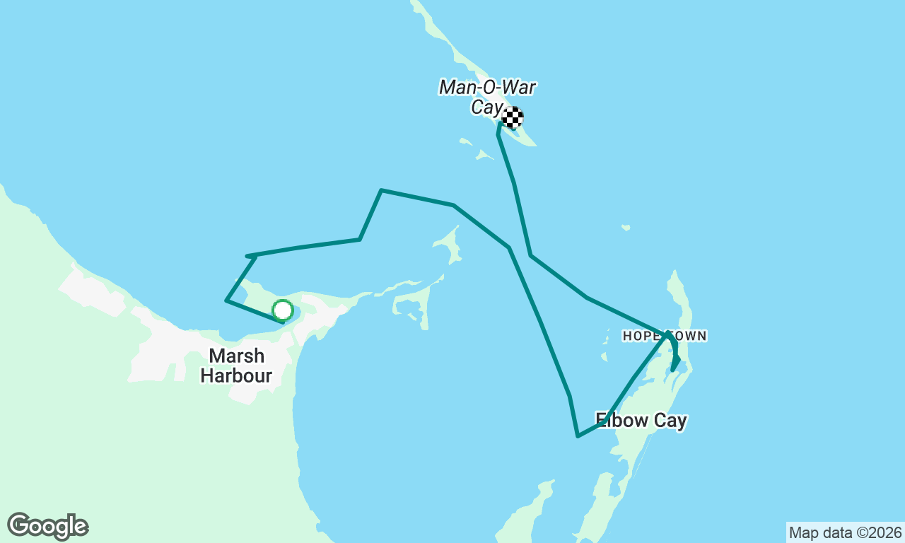 Bahamas 2026 Feb 22: March Harbour to Man-o-War