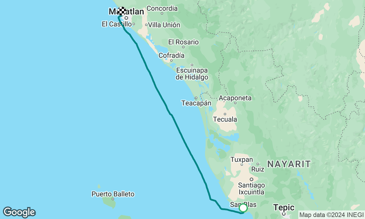 SAN BLAS TO MAZATLAN NON STOP PASSAGE