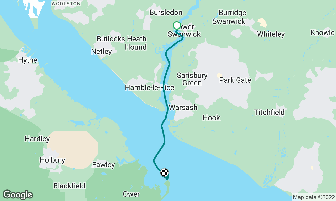Trip from Swanwick to Calshot on Menai III 