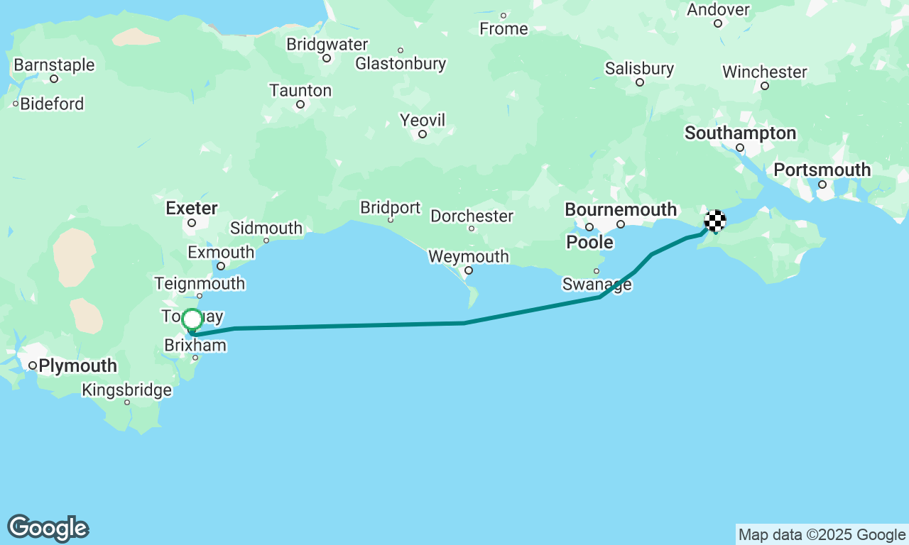 Torquay to Yarmouth