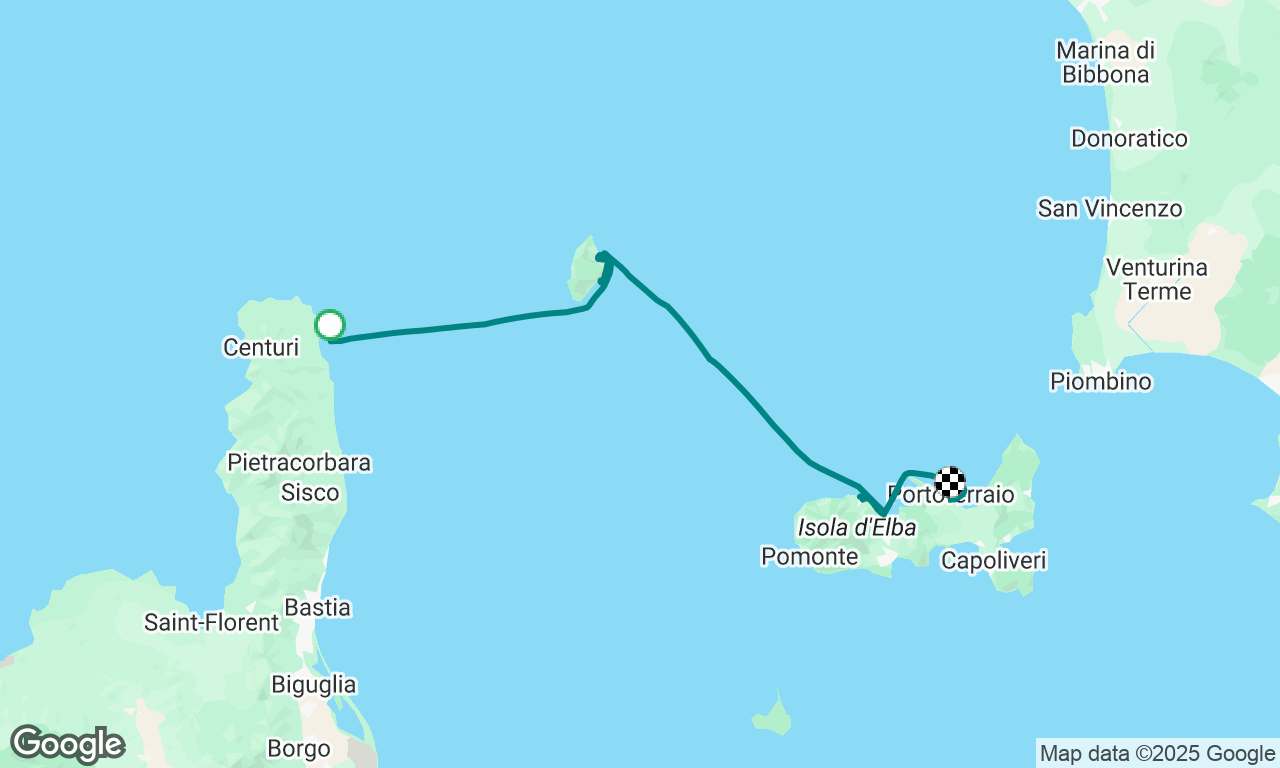 Continuing … arrived in Elba to say hi to Napoleon!