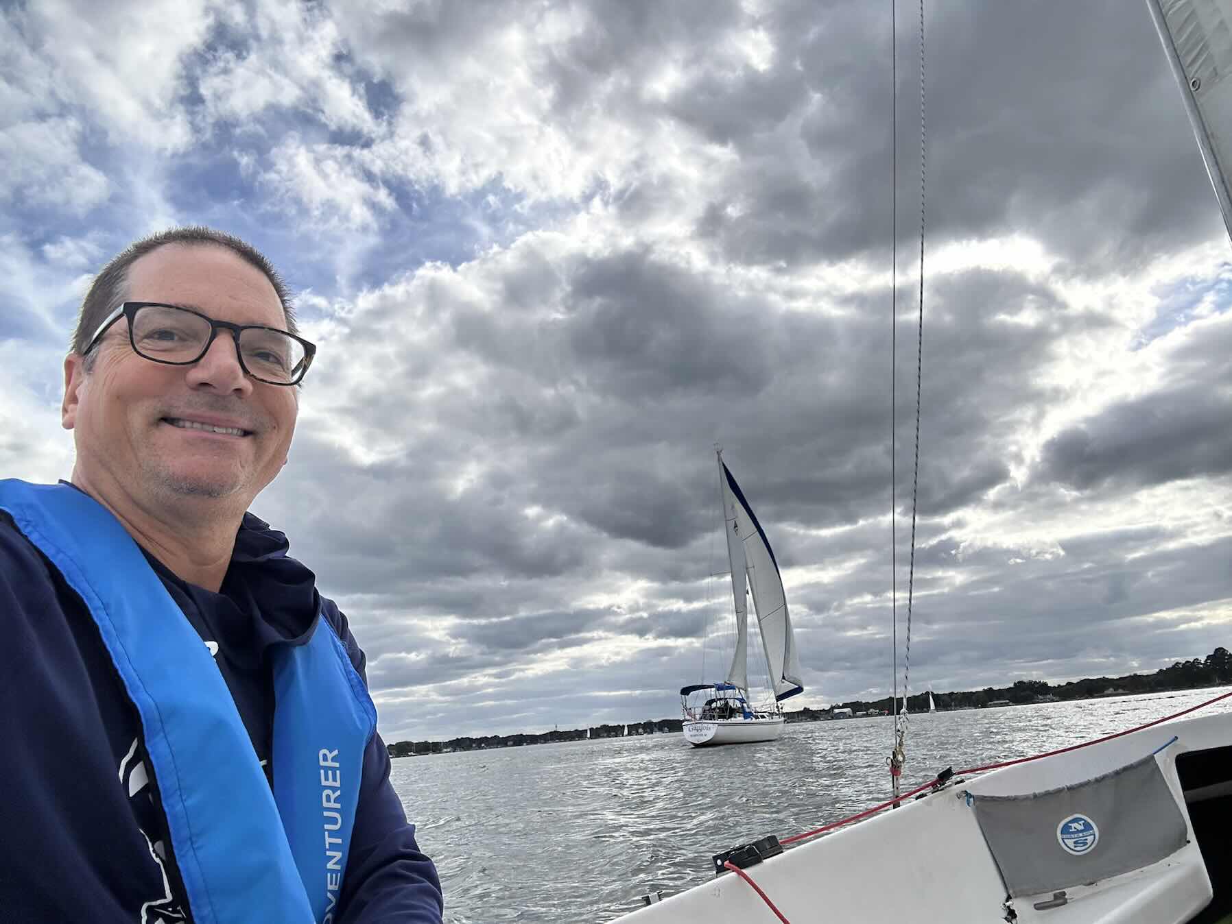 Beautiful fall solo sail. 8 kts w gusts of 12_04B2BDD2-BB7F-4BBE-BF46-07BEA7C8CB0C