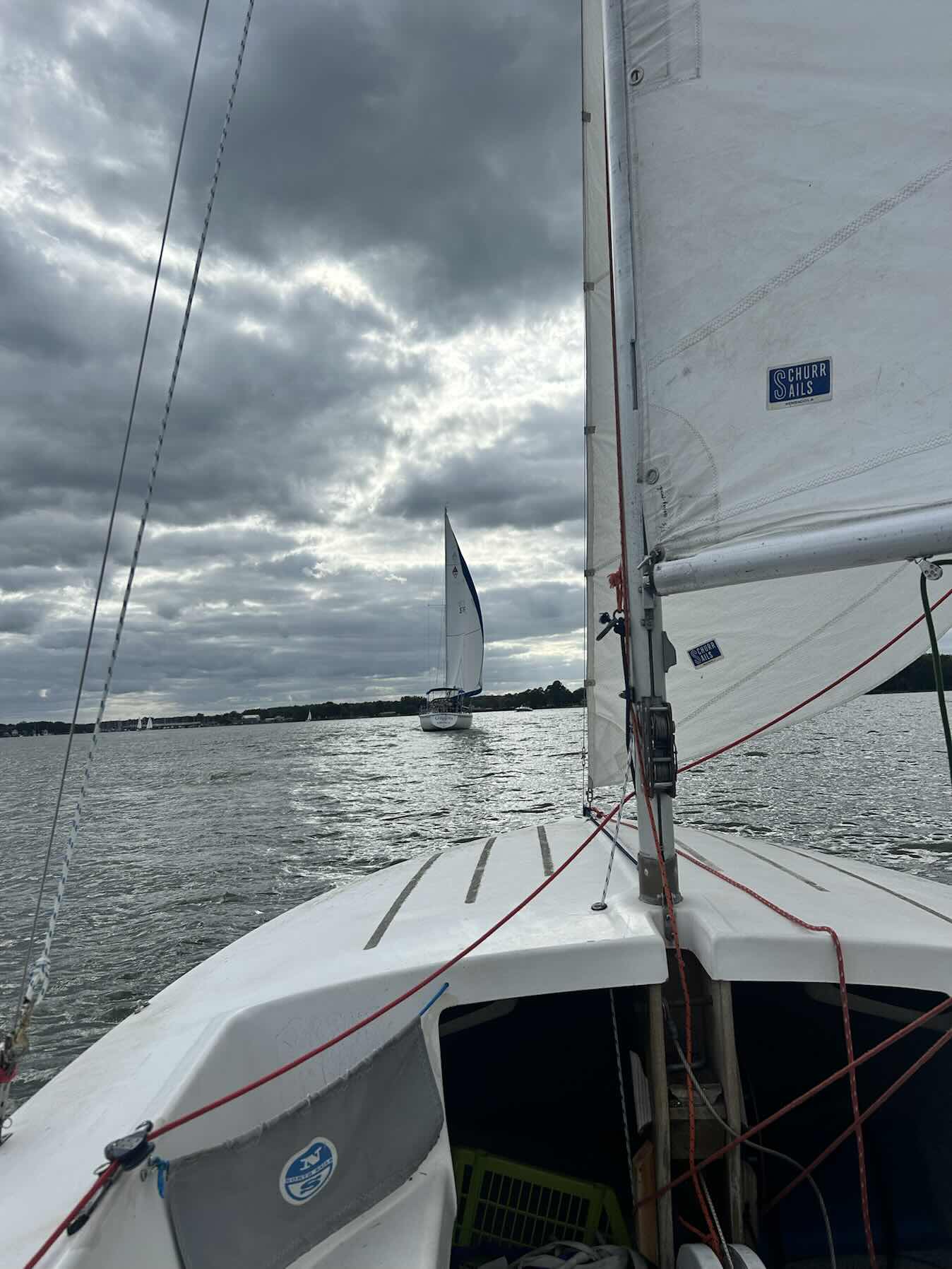 Beautiful fall solo sail. 8 kts w gusts of 12_EC9D55EE-22E3-4652-BFEB-2B24E495DDE0