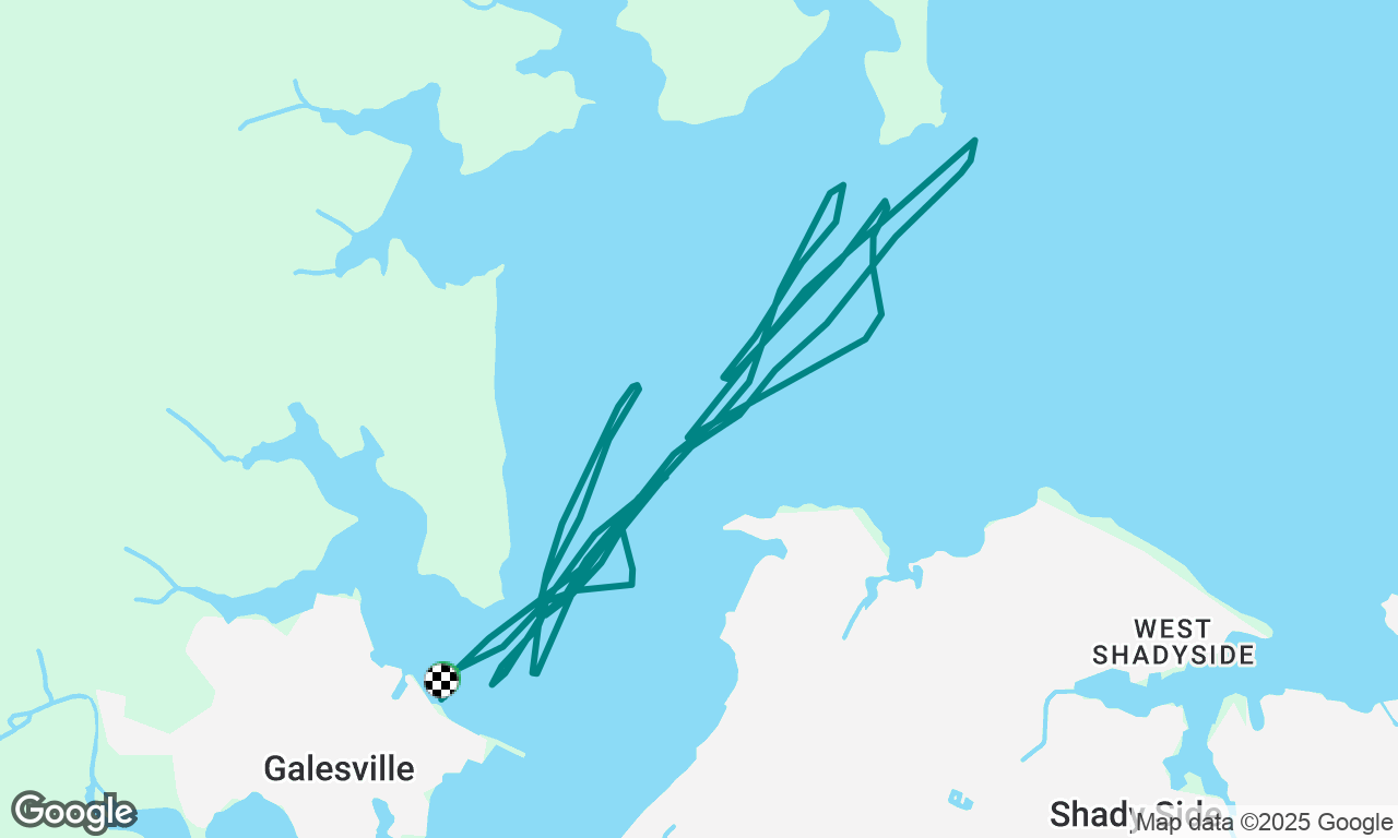 Beautiful fall solo sail. 8 kts w gusts of 12