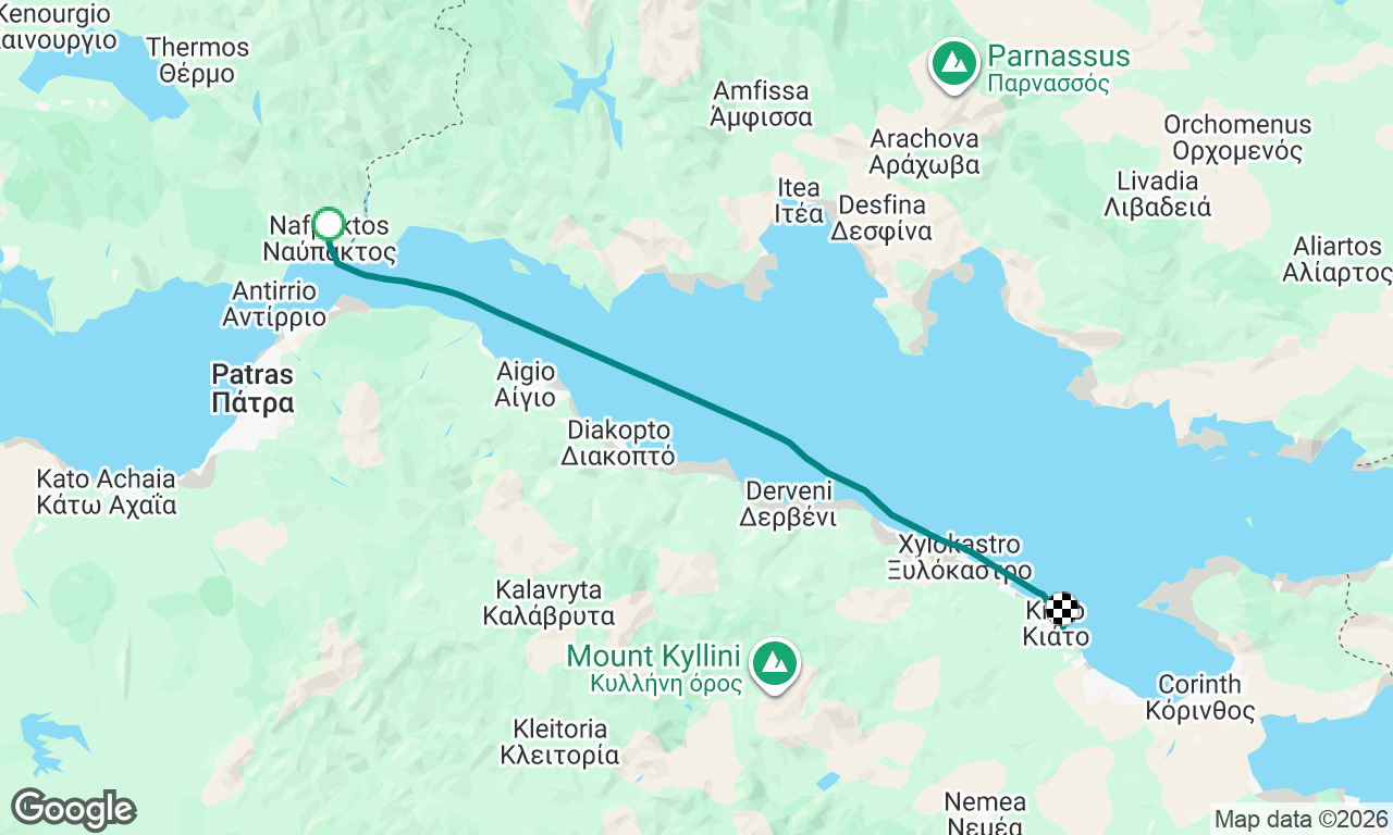 Nafpaktos to Kiato
