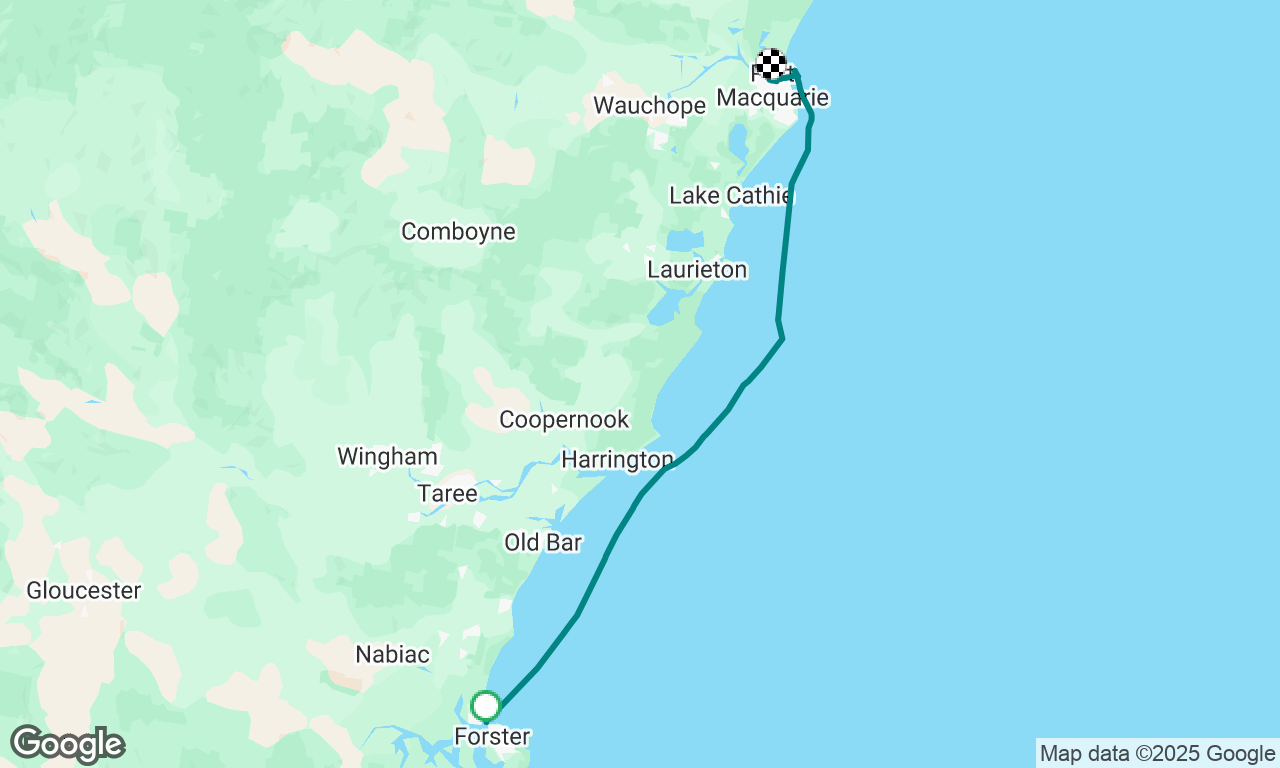 Foster to Port Macquarie (bad anchorage for my vessel!)