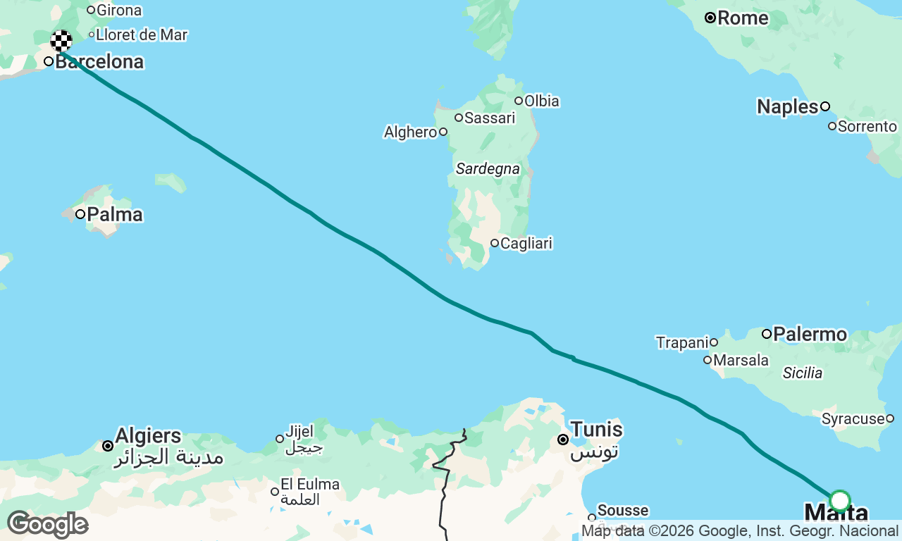 Malta to Spain