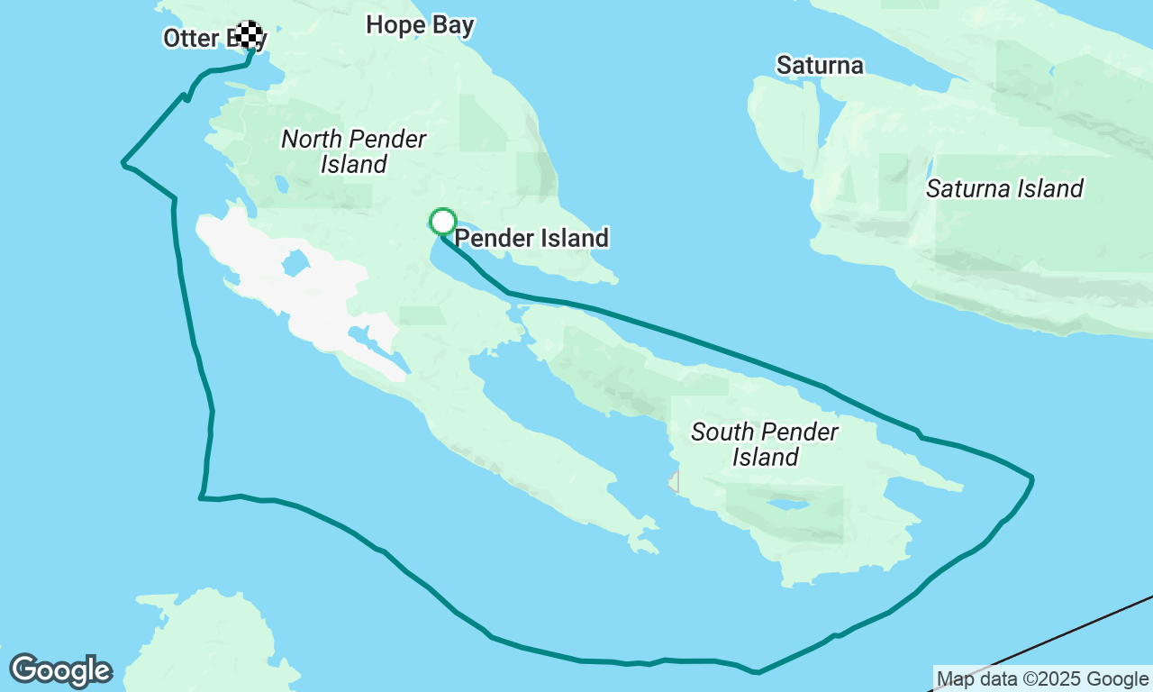Port Browning to Otter Bay, the long way around