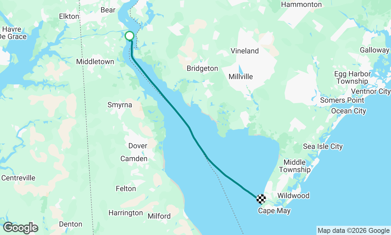 Reedy Island to Cape May