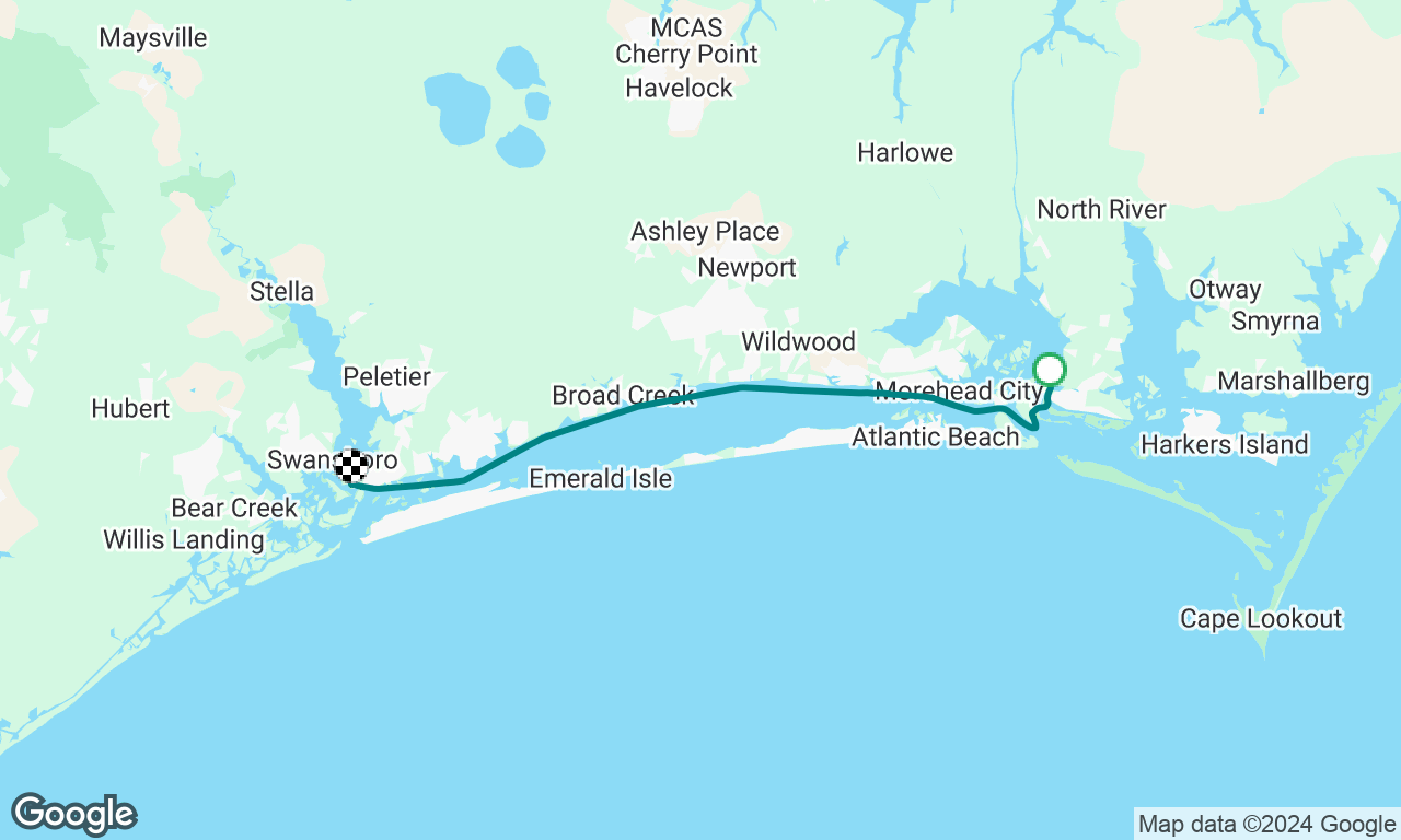 Beaufort NC to Swansboro