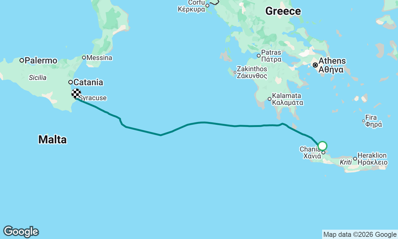 Voyage map