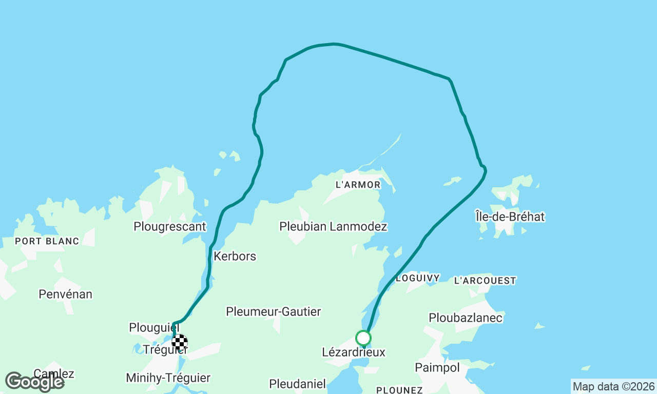 Lezardrieux to Treguier