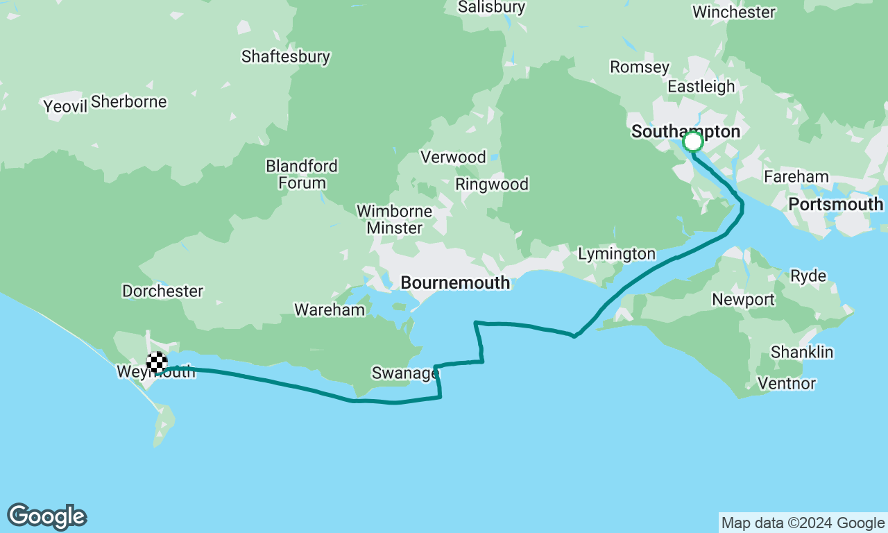 Day 1: Shamrock Quay Marina to Weymouth