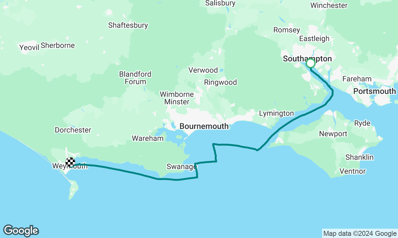 Day 1: Shamrock Quay Marina to Weymouth