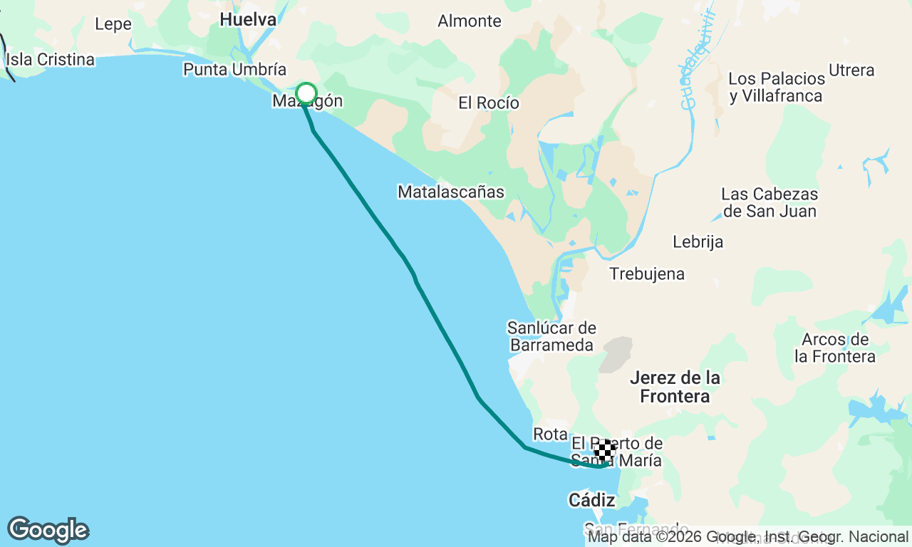Mazagon -> Kadyks