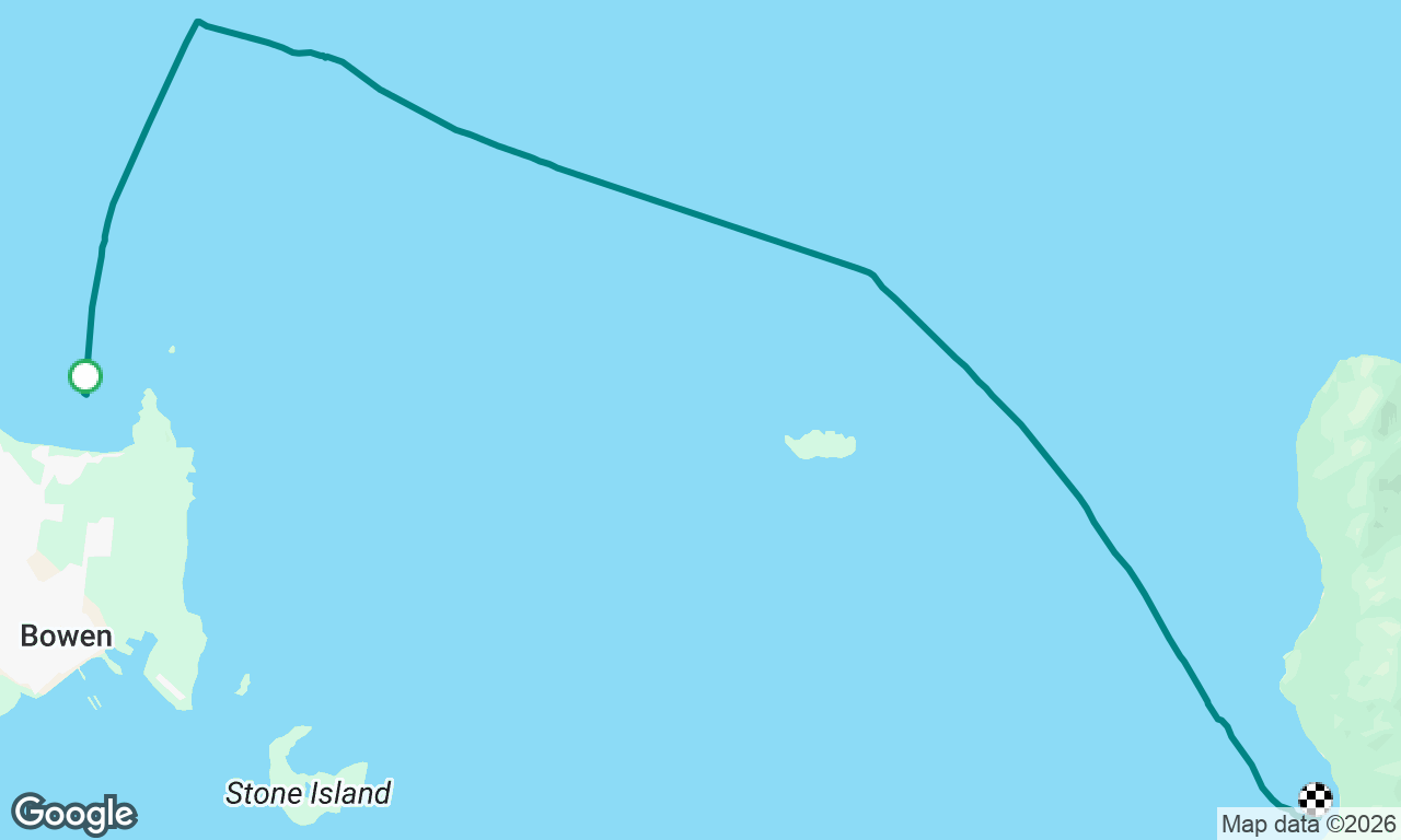 Bowen anchorage to Gloucester Is SW side