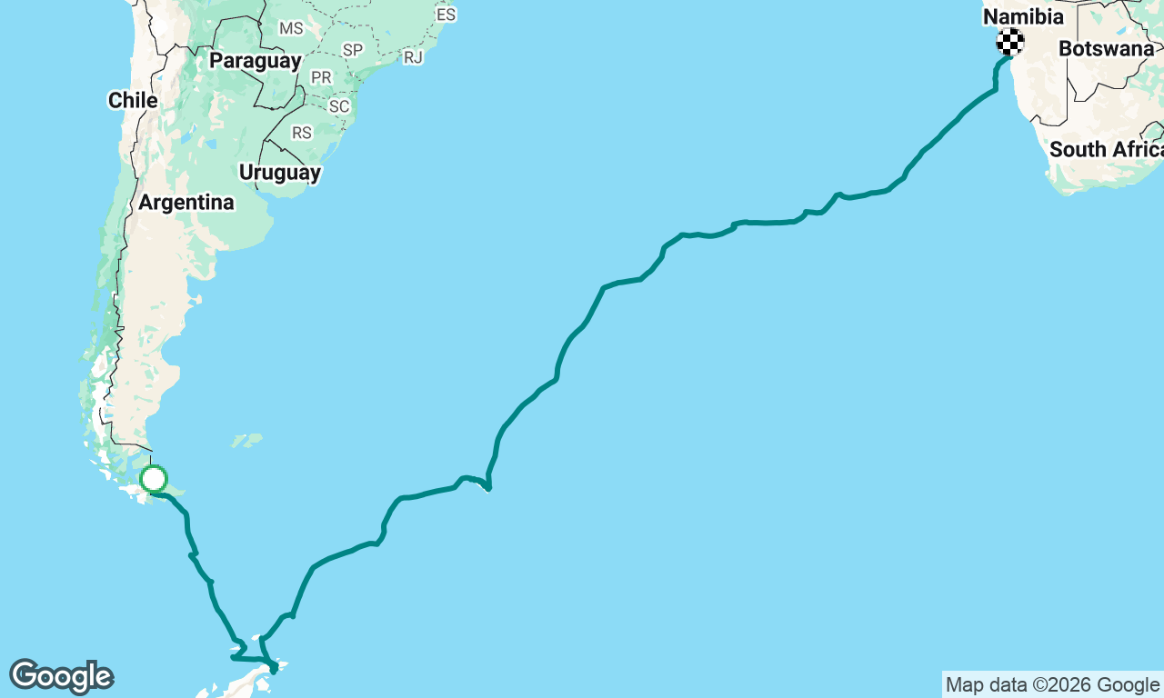 Voyage map