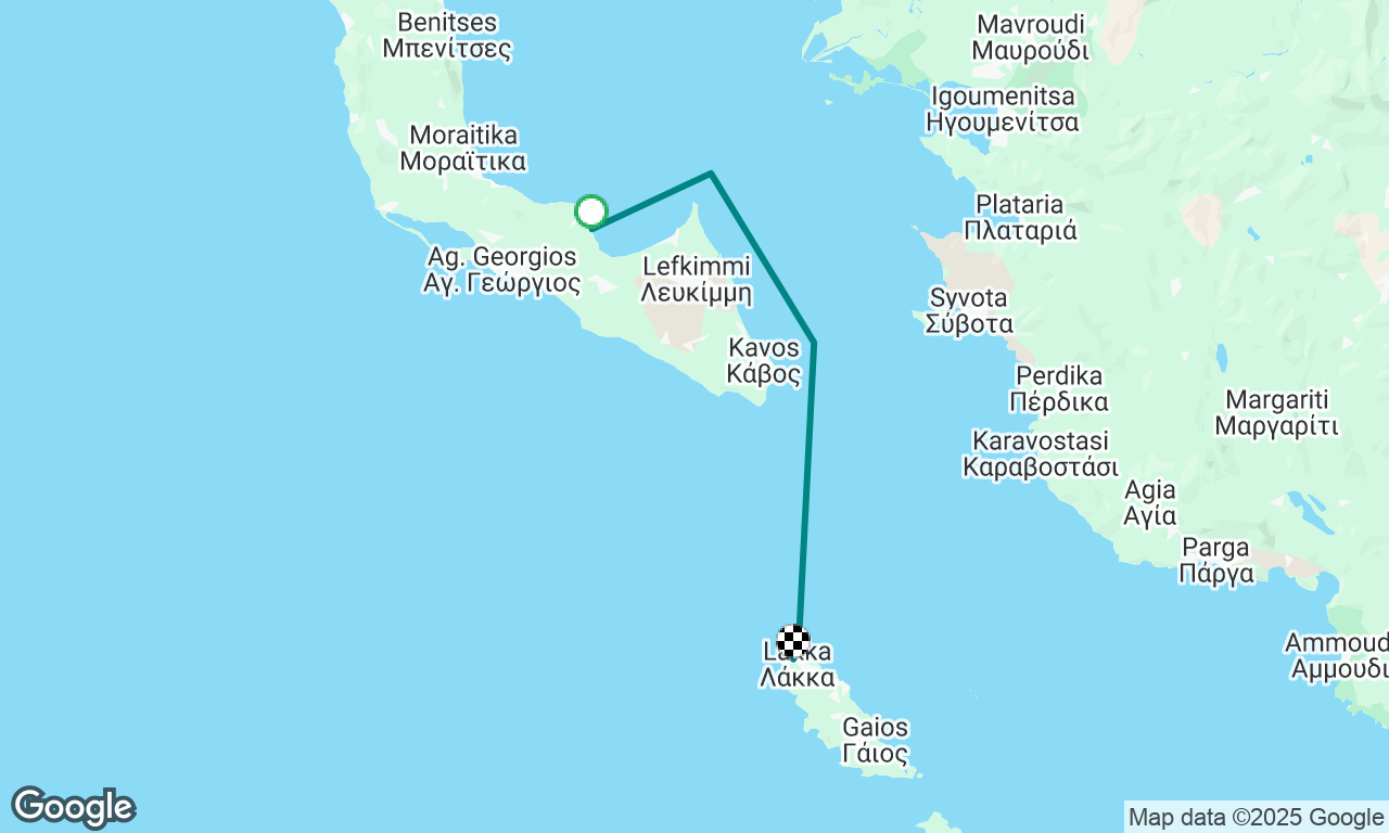 Petriti nach Lakka 