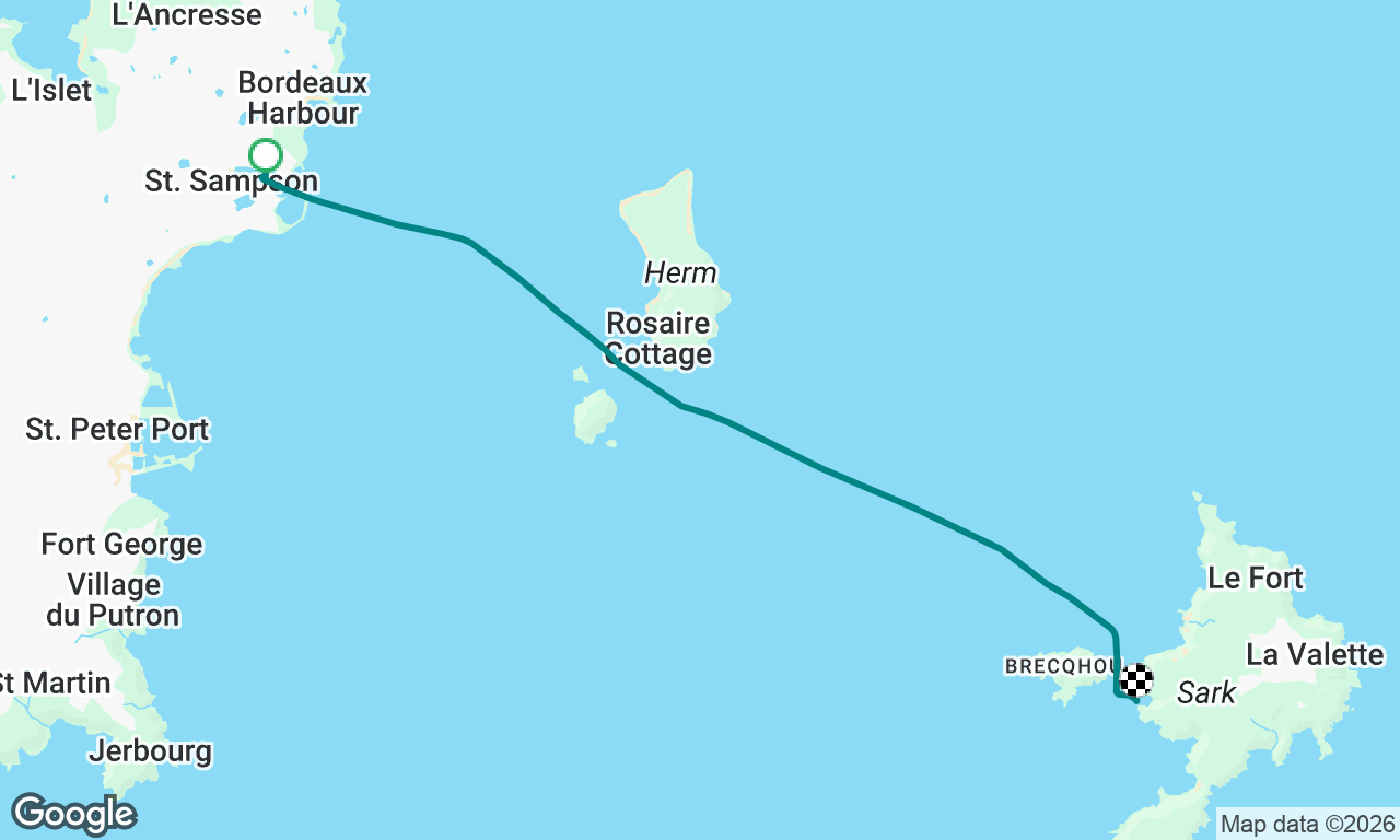 Guernsey to Sark for “Sark 10” run event 