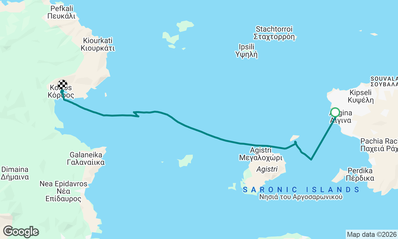 MIlebuilding Leg 1- Aegina to Korfos