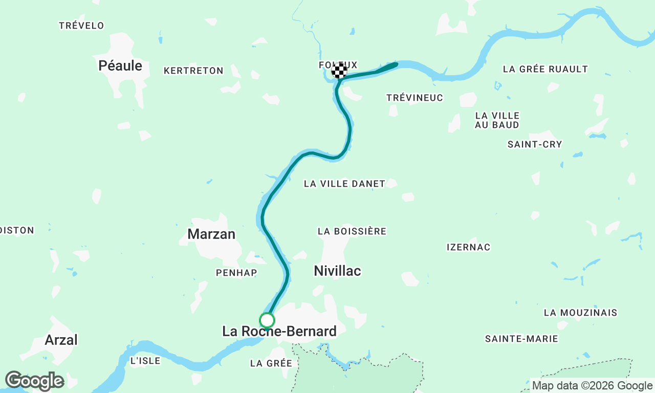 La Roche Bernard to Folleux