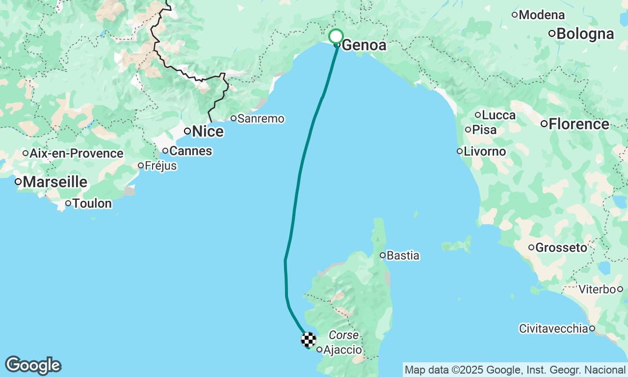Genoa to Corsica