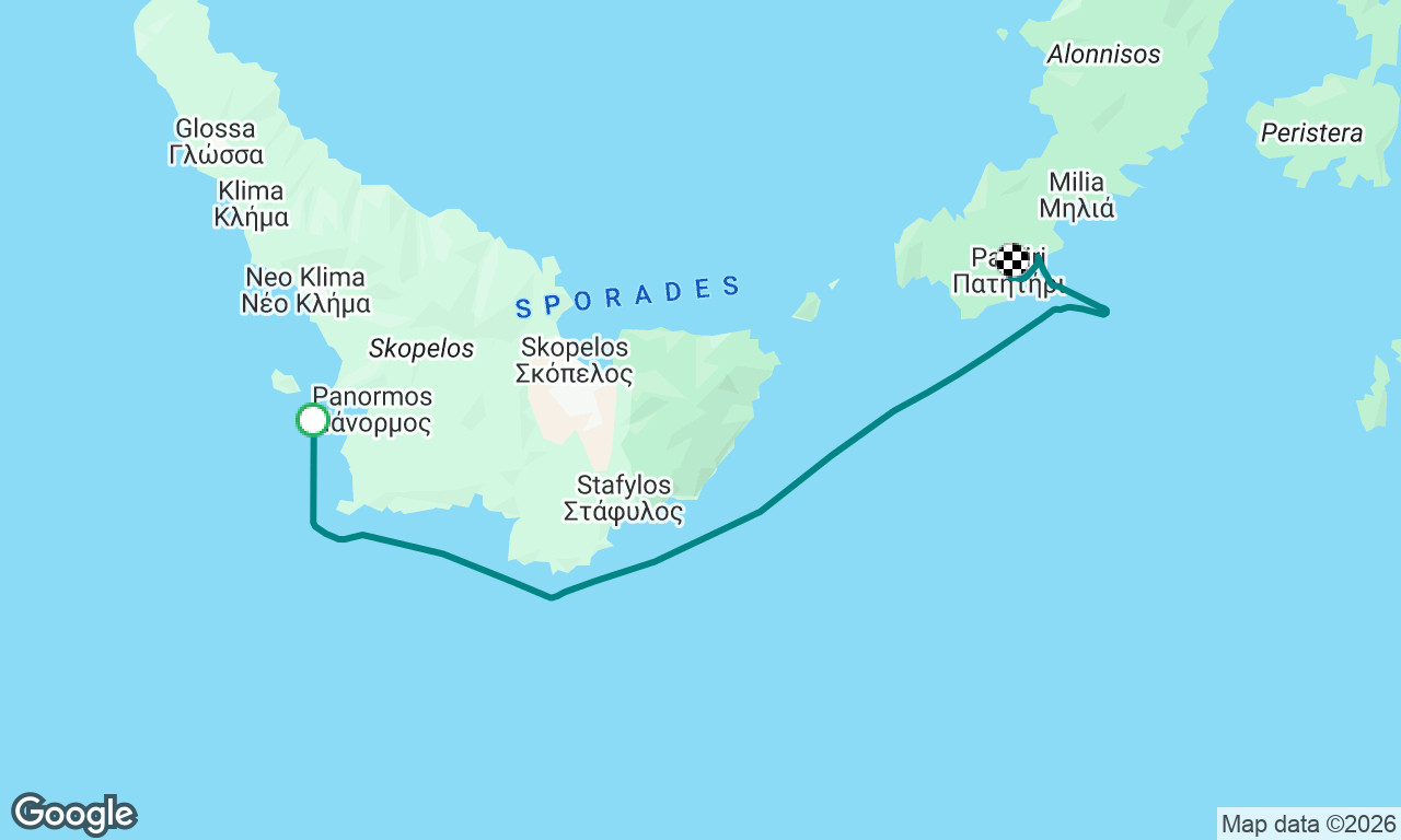 1st sail in Sporades