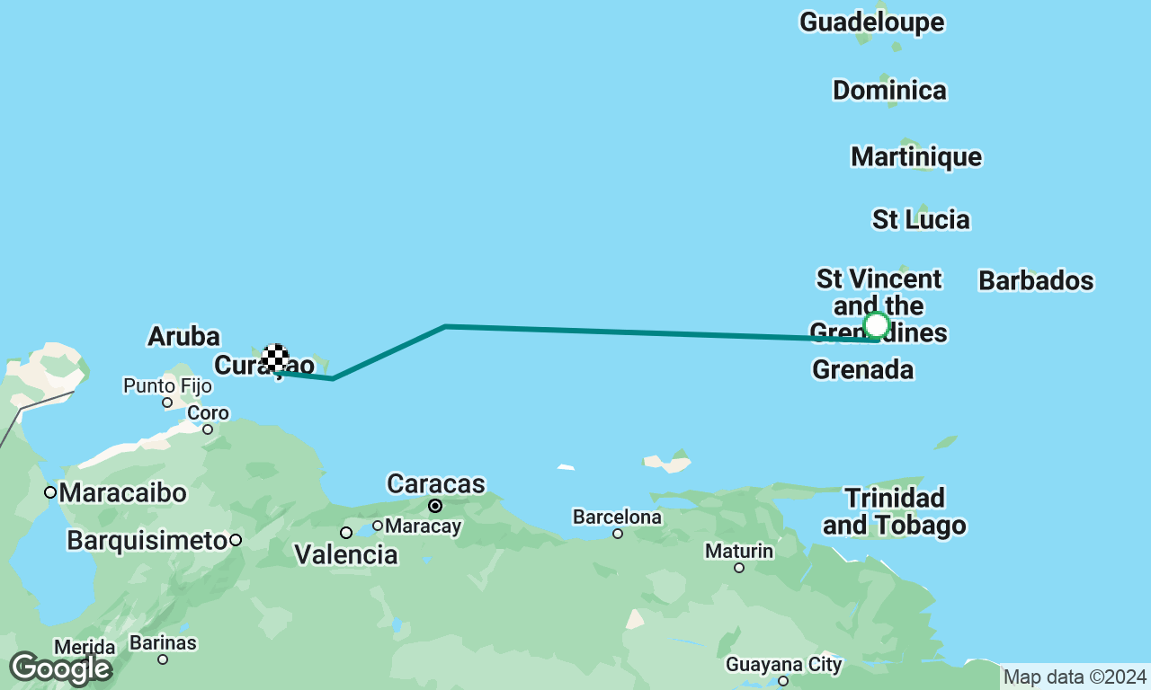 Carriacou to Curaçao 