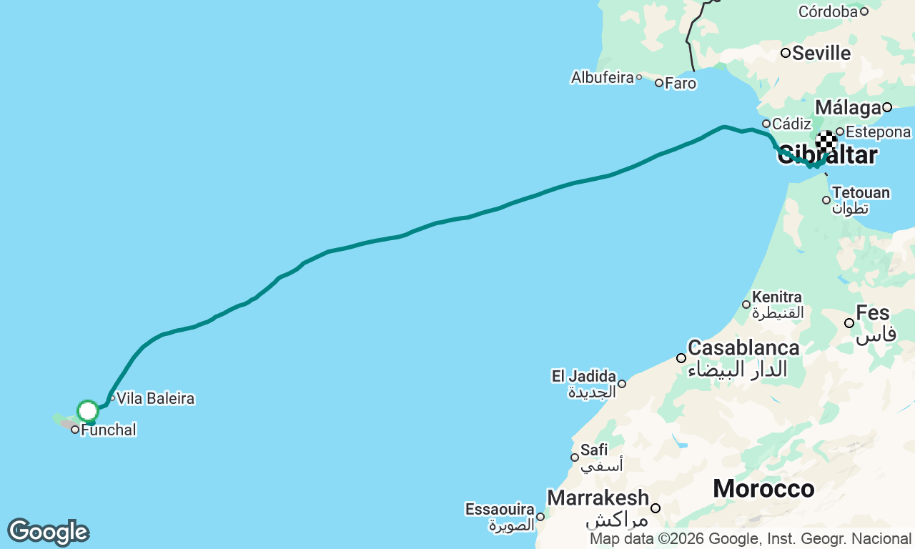 Madeira to Gibraltar