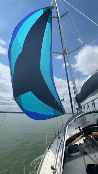 Light winds sail back to Chatham with cruising chute! _A5B71A62-C60D-45F3-A6D8-2160E63281EF