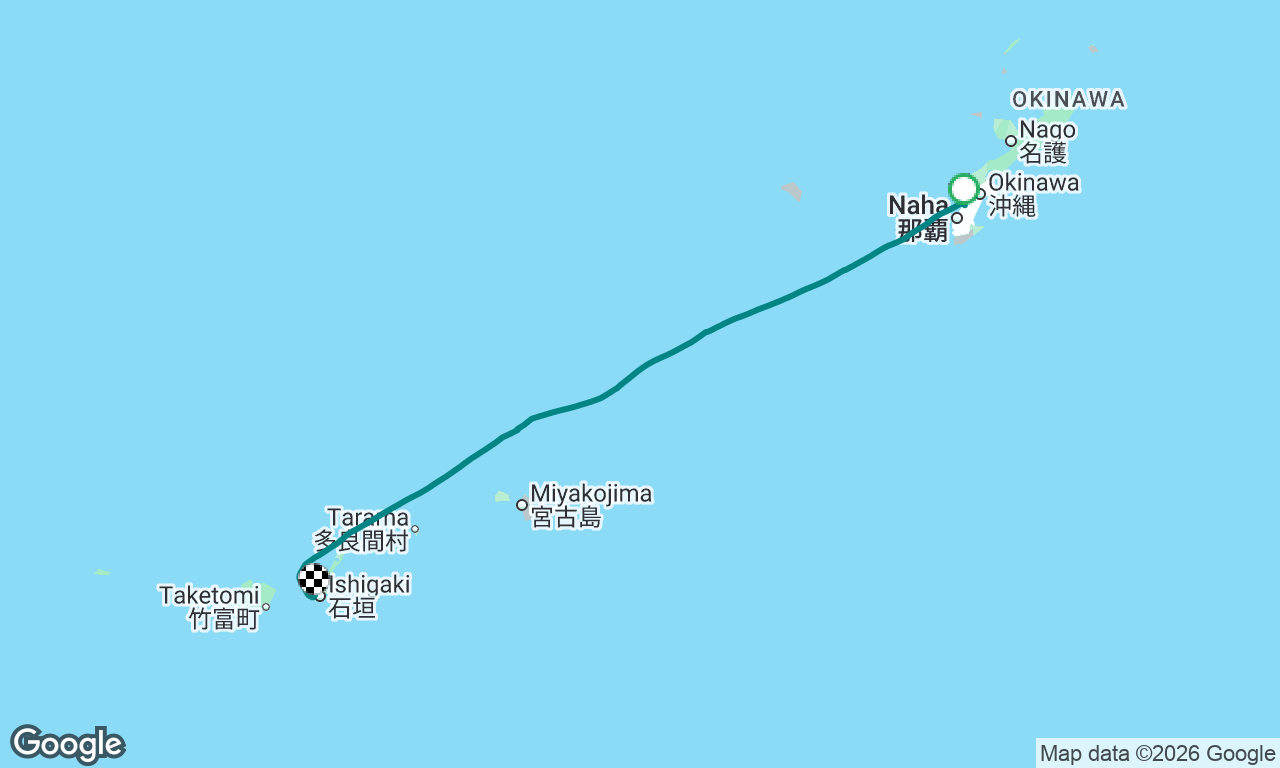 Okinawa to Ishigaki