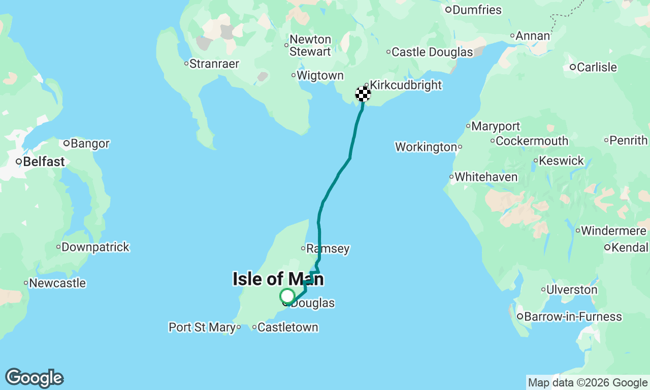 Douglas IOM to Kirkcudbright Bay