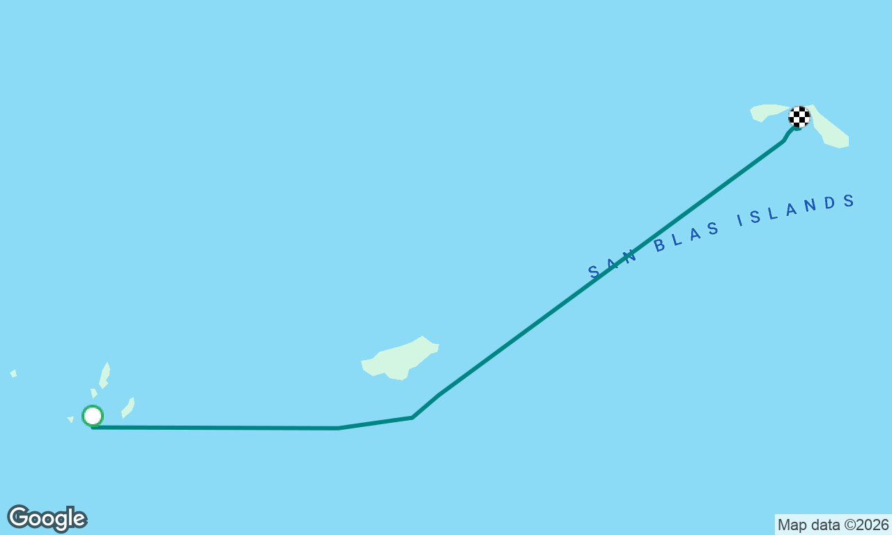 Nugnudup to Holandés Cay, San Blas, Panamá