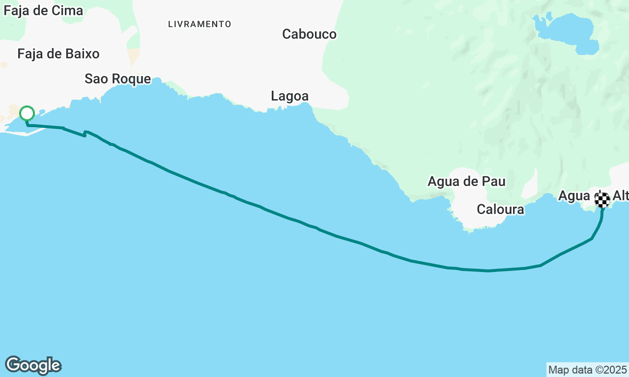 Ponta Delgada to Pedreira anchorage 