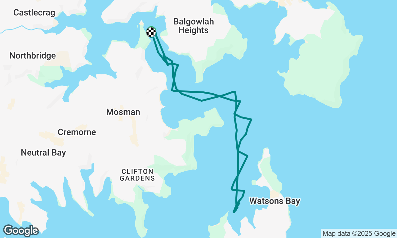Sailing onto buoy (same route as morning MOB drills not recorded)