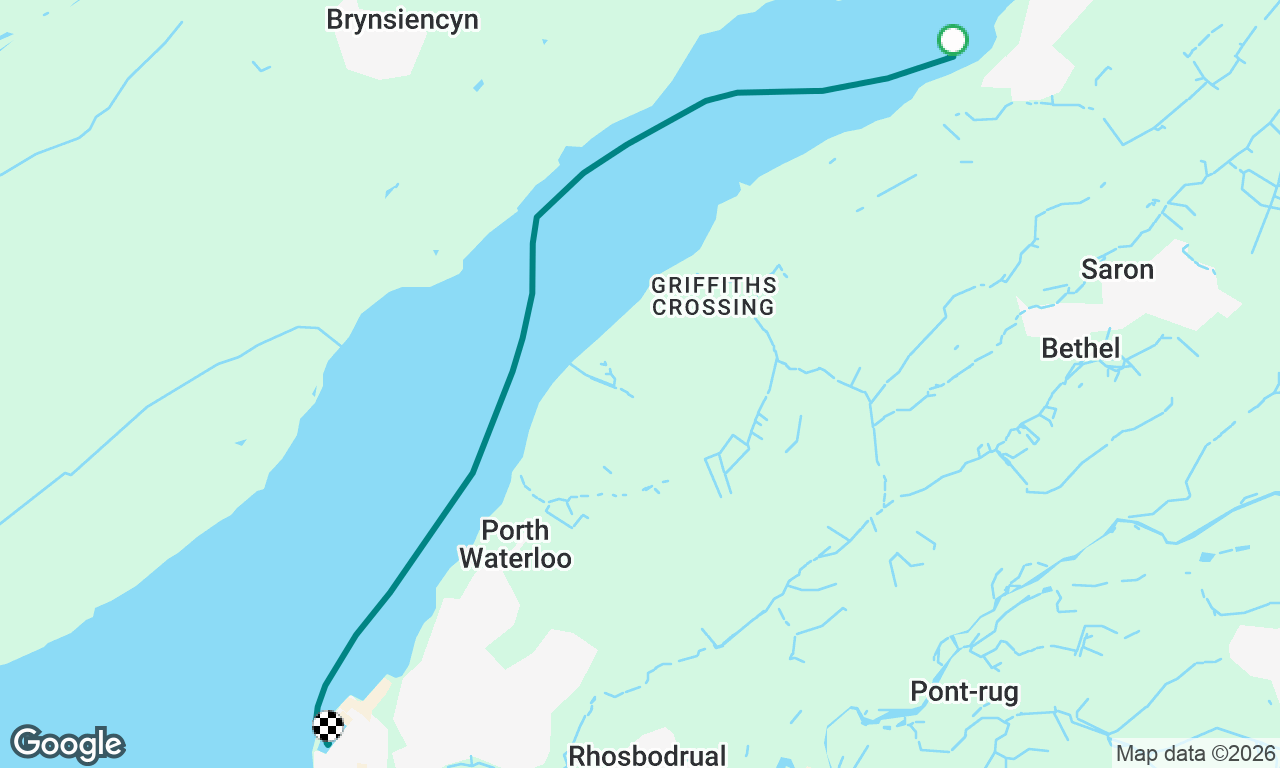 Y Felinheli to Caernarfon