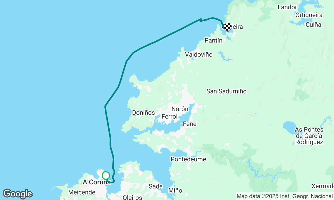 Day 1 Coruna to Cedeira