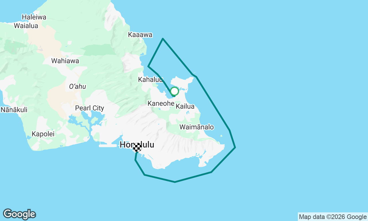 Kaneohe to Waikiki 