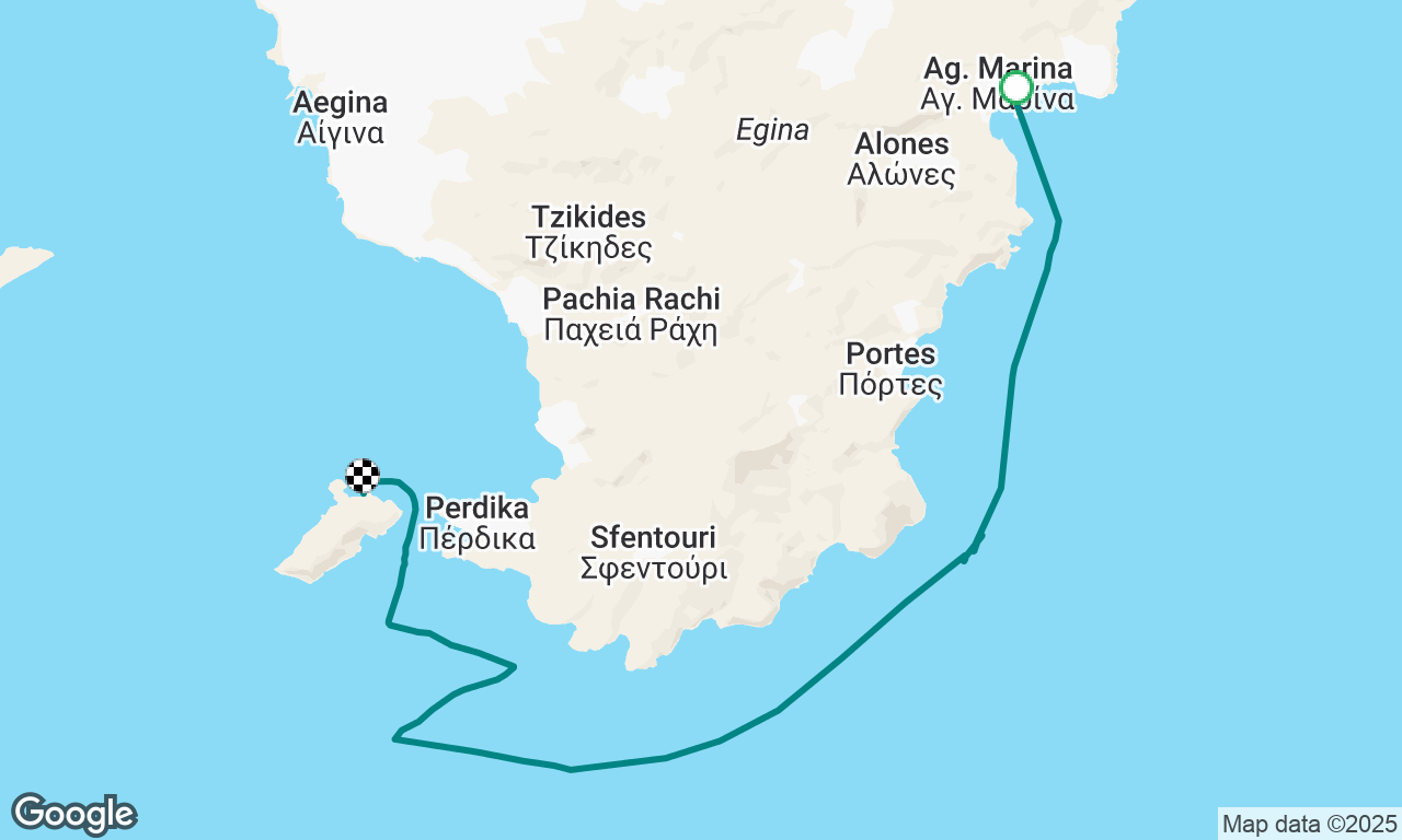 Aegina Marina -> Moni Bay
