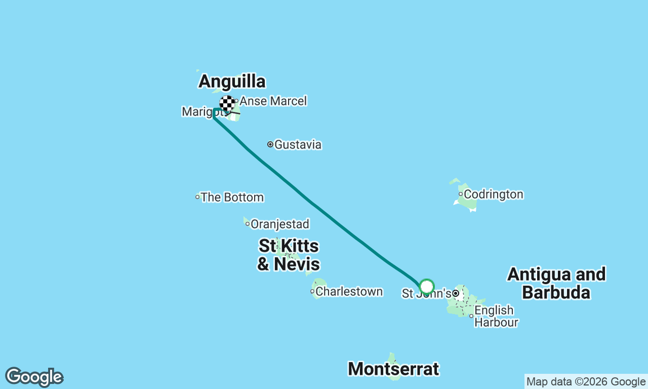 Delivery from Antigua to st Martin 