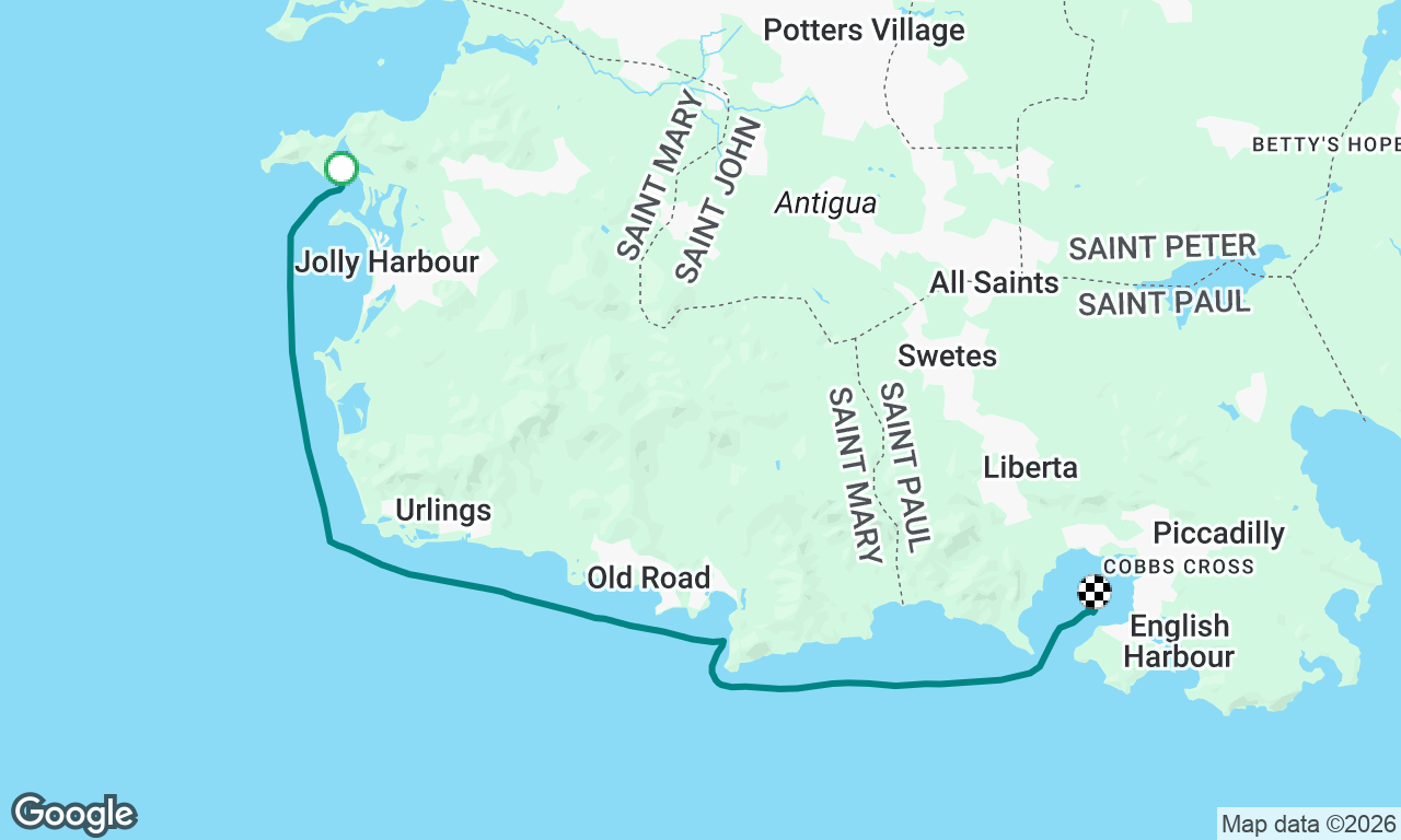 Jolly Harbour to Falmouth Harbour