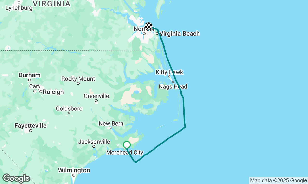  Beaufort, NC to Norfolk, VA