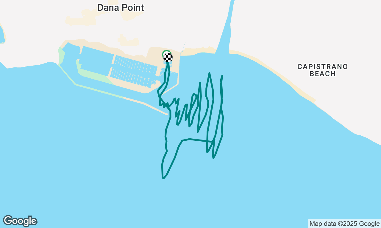 Choppy sail in moderate winds