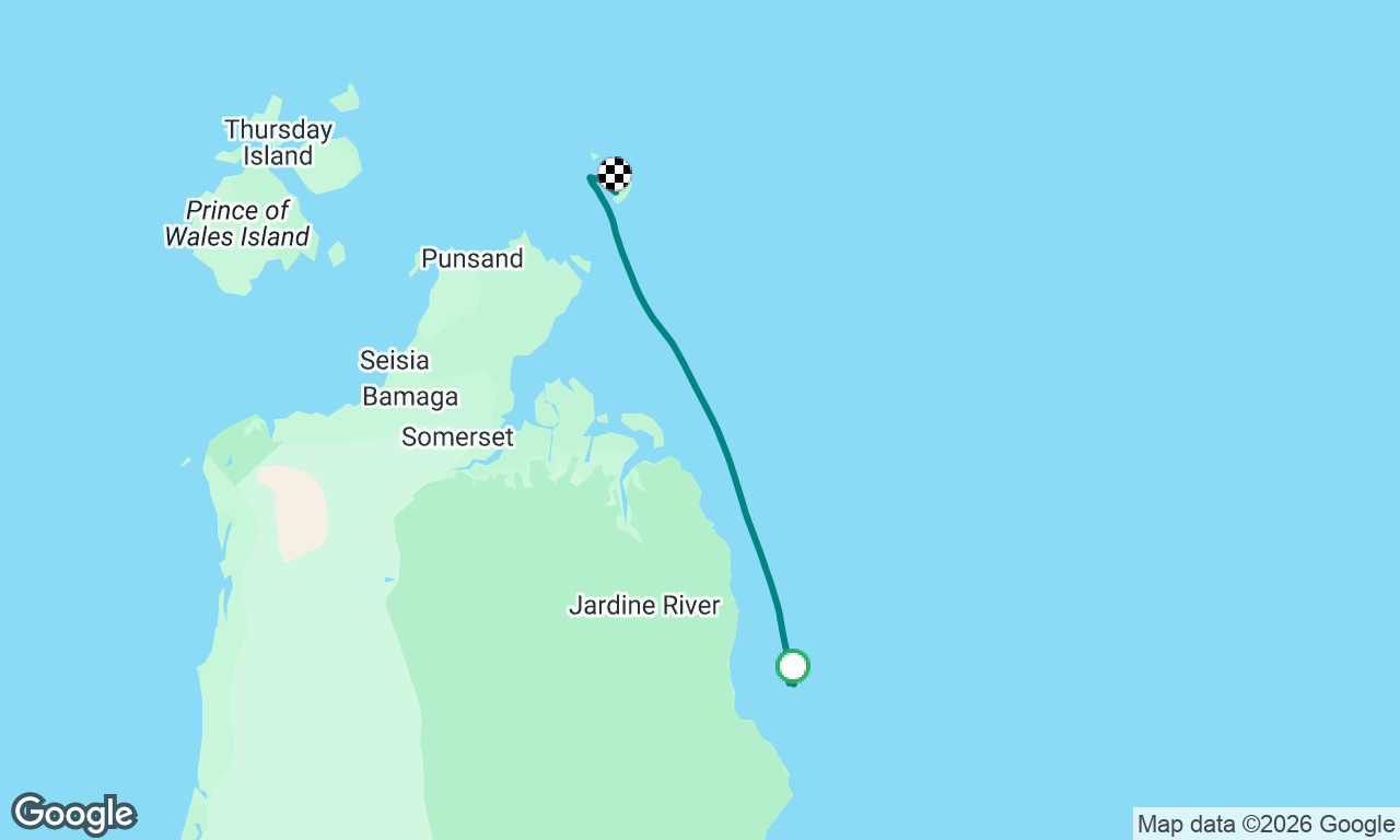 Bushy Islet to adolfo Island torres strait