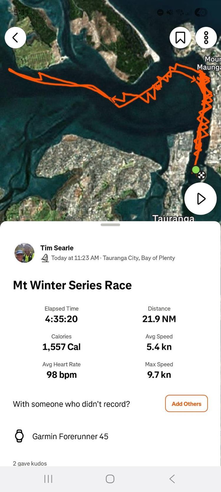 Voyage photo from MMYC Winter Series Race 