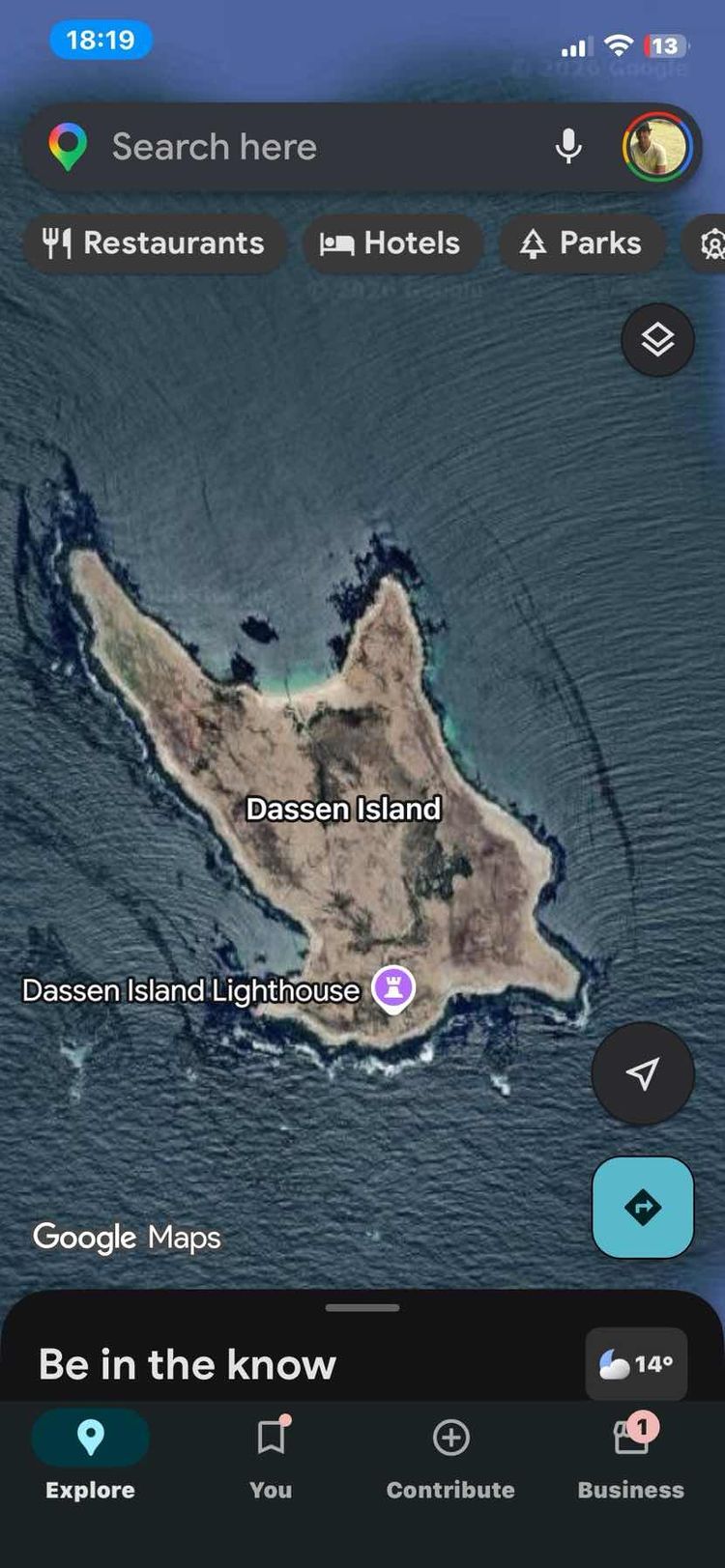 Voyage photo from Saldanha to capetown 